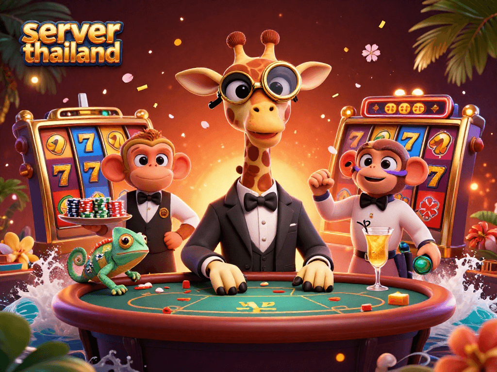 Mainkan game slot di server thailand yang mulus dengan pengalaman gambar berwarna cerah dan karakter unik.
