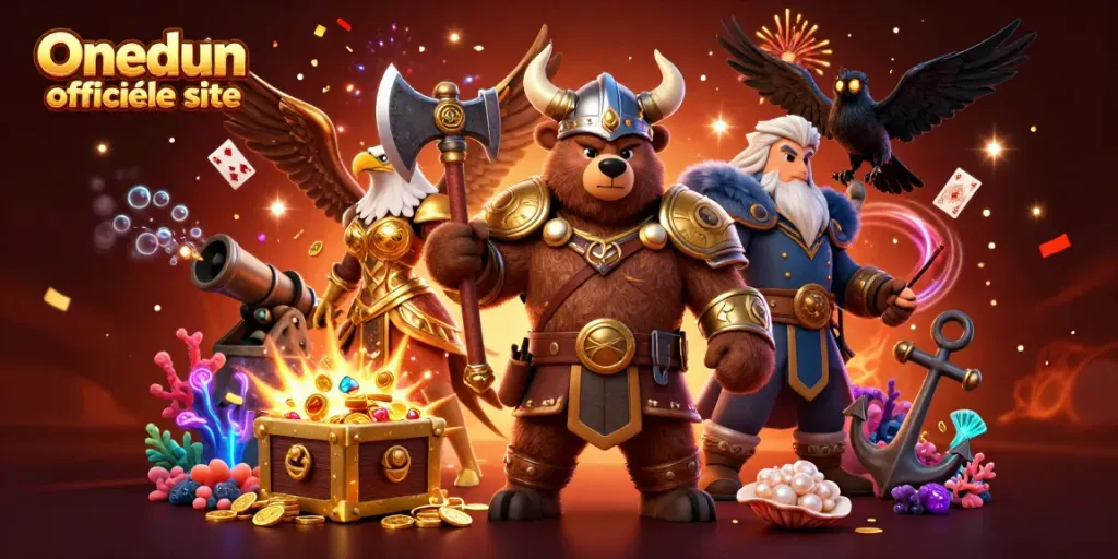 Speel spellen op de Onedun officiële site met een Vikingbeer en Valkyrie.