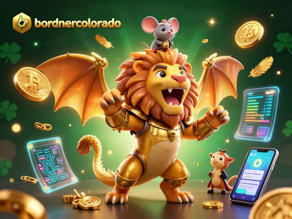 Experience the excitement of bordnercolorado with a thrilling 3D casino scene featuring unique characters and crypto elements.